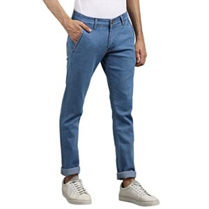 1714892353 Supernova Inc Mens Slim Fit Solid Jeans Stretchable