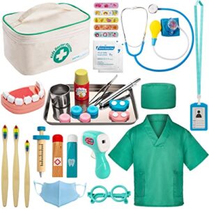 Juboury Doctor Kit for Kids 34Pcs Toy Medical Kit with