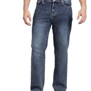 KOTTY Mens Mid Rise Solid Jeans