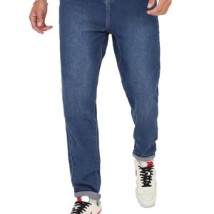 KOTTY Mens Regular Mid Rise Blue Jeans