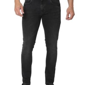 Spykar Mens Kano Slim Fit Mid Rise Jeans Ankle Length