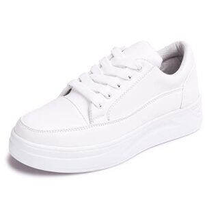 Vendoz Women White Stylish Casual Sneakers