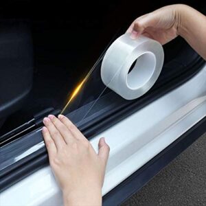 AutoBizarre High Gloss Transparent Anti-Scratch Door Edge Guard Scuff Plate Protection Waterproof Tape/Paint Protection Film/PPF - 5cm x 500cm