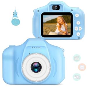 CADDLE & TOES Kids Camera for Girls Boys, Kids Selfie Camera Toy 13MP 1080P HD Digital Video Camera for Toddler, Christmas Birthday Gifts for 4+ to 15 Years Old Children (Multicolor) (New Blue)