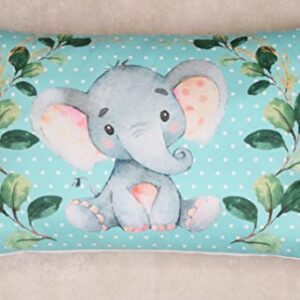 NEW COMERS Cotton Baby Pillow With Super Soft Fabric|1 Month To 5 Year Kids Pillows|Animal & Cartoon Prints|Infant Pillow For Sleep,Bed Set,Head Shaping,Neck Support-12 X 18 In-201, Blue