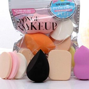 SUAKE 6-in-1 Professional Beauty Blender Sponge for Face Makeup with Cotton Pad Foundation Beauty Blender, Powder Buff, and Cosmetic Puff Perfect for Women's & Girls Cosmetic Makeup | Beauty Blender Sponge set is for all Skin Types - Soft, Latex-Free, Reusable & washable (Multi-color)