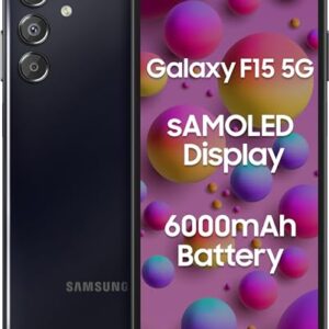 Samsung Galaxy F15 5G (Ash Black, 6GB RAM, 128 GB Storage)