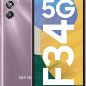 Samsung Galaxy F34 5G (Orchid Violet, 6 GB RAM, 128 GB Storage) | 50 MP No Shake Camera | Auto Night Mode | 120 Hz AMOLED Display | 4K Videos | 6000 mAh Large Battery | Dolby Atmos | Gorilla Glass 5