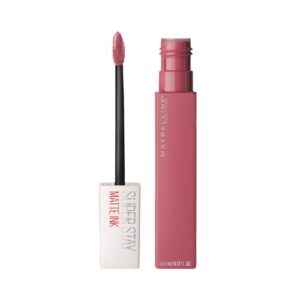 Maybelline New York Liquid Matte Lipstick, Long Lasting, 16hr Wear, Superstay Matte Ink, 15 Lover, 5ml