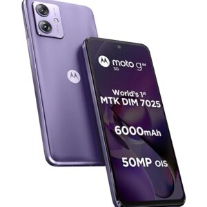 Motorola G64 5G (Ice Lilac, 8GB RAM, 128GB Storage) | Expandable Upto 2TB | Upto 16GB RAM with RAM Boost | 50MP (OIS) + 8MP | 16MP Front Camera | MediaTek Dimensity 7025 Processor | 6000 mAh Battery