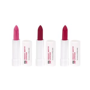MyGlamm POPxo Makeup Collection - Power Trip Mini Lip Kit Lipstick, Cream Finish| Paraben-Free | Long Lasting Formula Cream | 2-in-1 combo | 2.5g*2