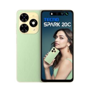 TECNO SPARK 20C | Magic Skin Green, (8GB+128GB)| 50MP Main Camera + 8MP Selfie| 90Hz Dot-in Display with Dynamic Port & Dual Speakers with DTS| 5000mAh Battery |18W Type-C| Helio G36 processor