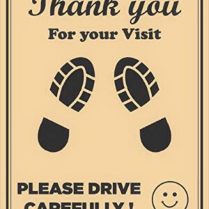 CONVRT Car Compatible Disposable Paper Foot Mat, Universal Size, Brown (Pack Of 100)