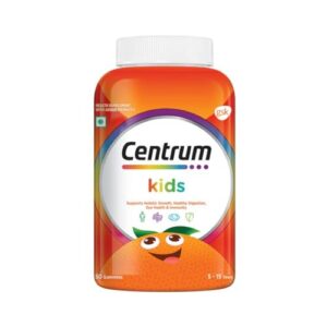 Centrum Kids, World's No.1 Multivitamin with Probiotics, Vitamin C & 11 other nutrients for Immunity, Healthy Digestion & Eye Health (Veg) - 50 Gummies