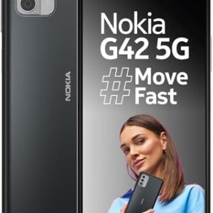 Nokia G42 5G Powered by Snapdragon® 480 Plus 5G | 50MP Triple Rear AI Camera | 6GB RAM (4GB RAM + 2GB Virtual RAM) | 128GB Storage | 3-day Battery Life | 2 Years of Android Upgrades | SO Grey