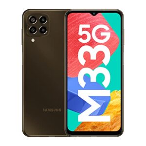 (Refurbished) Samsung Galaxy M33 5G (Emerald Brown, 6GB, 128GB Storage) | 6000mAh Battery | Upto 12GB RAM with RAM Plus | Travel Adapter to be Purchased Separately