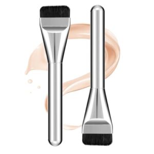 Rubyface Thin Blade Foundation Makeup Brush, Soft Synthetic Bristles Makeup Brushes, Flat Head Foundation Brush for Liquid Makeup Saloon Woman Girls 1Pcs