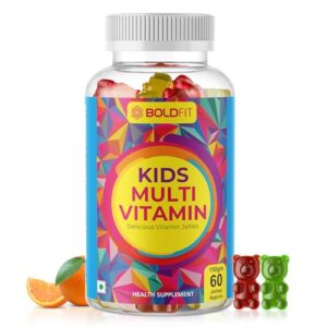 Boldfit Multivitamin Gummies for Kids And Adults Multvitamin for Kids Gummies for Immunity Support & Energy Support - Multiflavored - 60 Gummies