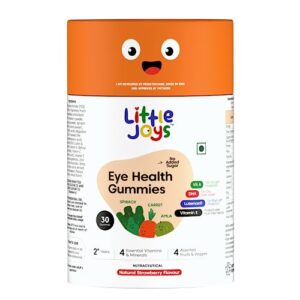 Little Joys Eye Health Gummies (2-12 years) | 30 Days Pack | Strawberry Flavour (Strawberry)