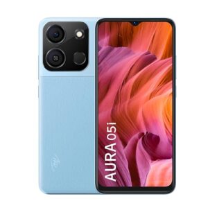 itel Aura 05i (2GB RAM + 32GB ROM, Upto 4GB RAM with Memory Fusion | Type C Fast Charging | 6.6" HD+ Display)- Crystal Blue