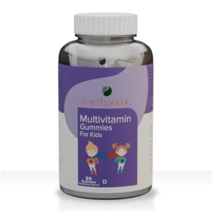 Earthsome Multivitamin Gummies for Kids | Pack of 30 Gummies | Strawberry Flavour | 5+ Vitamins | Immunity Booster for Kids