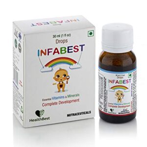 HealthBest Infabest Drops | Multivitamins with Vitamin D3 & Zinc | Kids & Toddlers | 30 ML