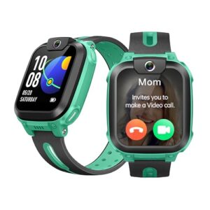 IMOO Watch Phone Z1 Kids Smart Watch, 4G Kids Smartwatch Phone with Long-Lasting Video & Phone Call, Kids GPS Watch with Real-time Locating & IPX8 Water-Resistance (Dark Green)