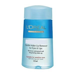 L'Oréal Paris Make-Up Remover, For Lips, Eyes and Face, Removes Waterproof makeup, Dermo Expertise, 125ml