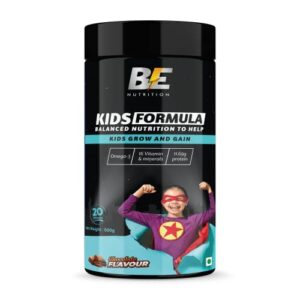 Be Nutrition Kids Formula Chocolate - 500gm, Herbal Extracts and Vitamins & Minerals, Helps to Improve Immunity, Muscle Growth and Development, Omega-3 Fatty Acids Support Brain Development