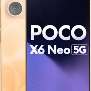 POCO X6 Neo 5G (Martian Orange, 8GB RAM, 128GB Storage) | Dimensity 6080 Processor | 5000 mAh Battery + 33W Fast Charging | 108MP + 2MP Rear Camera & 16MP Front Camera