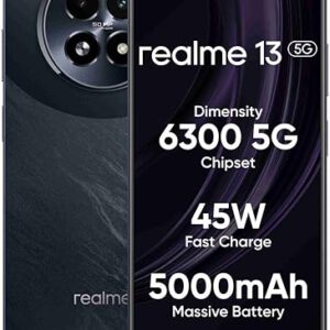 realme 13 5G (Dark Purple, 8GB RAM, 128GB Storage) | Expandable Upto 2TB | Up to 18GB Dynamic RAM | 50MP AI Dual Camera | 6.72" AMOLED Display | 45W Ultra Charging | Dimensity 6300 Processor